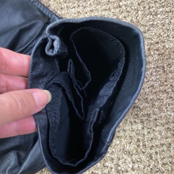 Vintage Fully Lined Black Leather Pants DANIEL D’HIVER LONDON • PARIS • ITALY - Picture 9 of 15